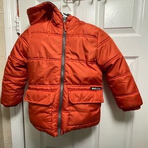Boy’s Orange Puffer Coat